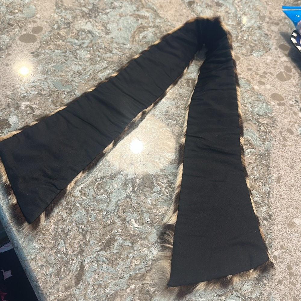 Vintage Leopard Print real fur scarf - Picture 4 of 4